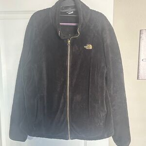 The North Face Black Fleece Jacket with Gold Accents